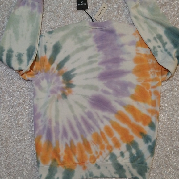 PacSun Men's Tie-dye Crewneck Sweatshirt - Picture 5 of 6